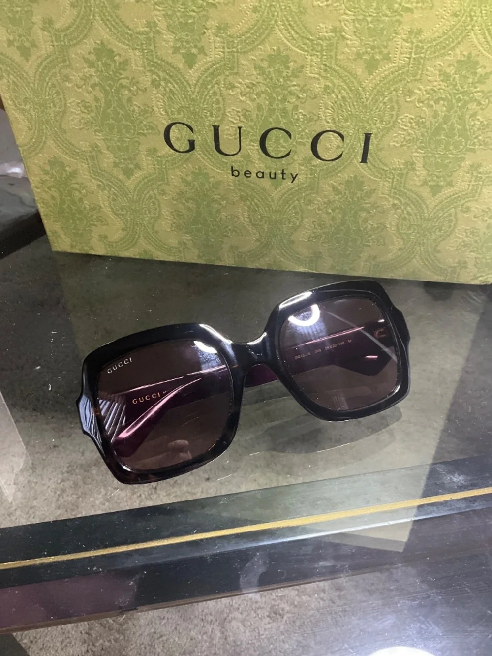Sunglasses Gucci GG1337S - 009 - HAVANA (SHINY DARK HAVANA)